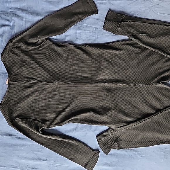 Smash + Tess Coffee Time Waffle LS Romper Black XS - Picture 2 of 9